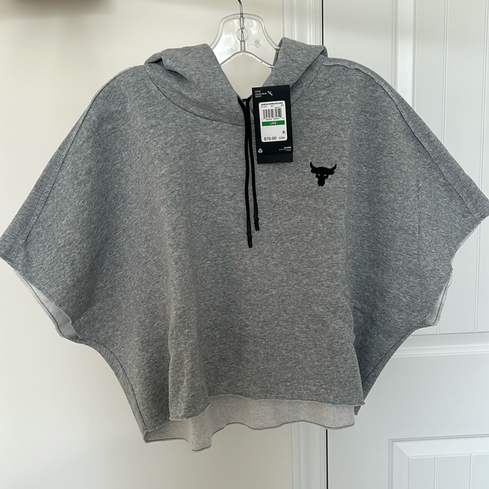 Underarmour gray sleeveless hoodie